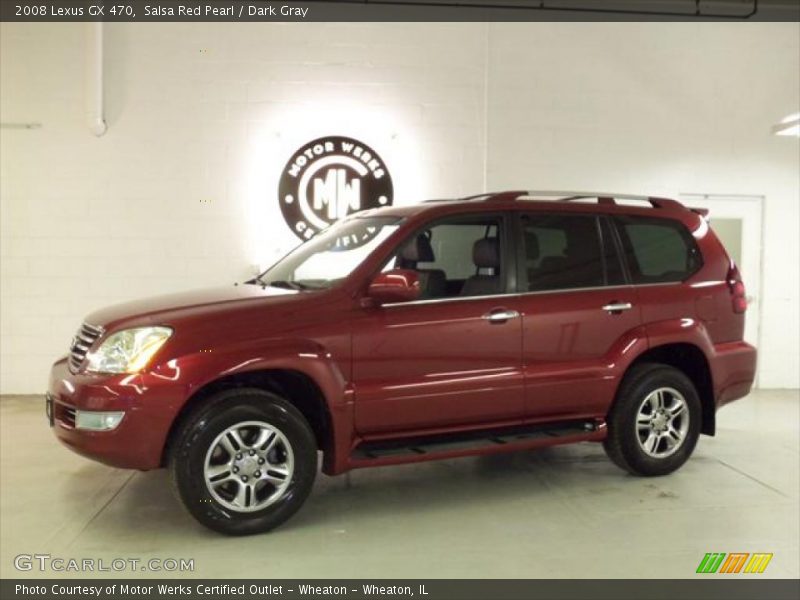 Salsa Red Pearl / Dark Gray 2008 Lexus GX 470