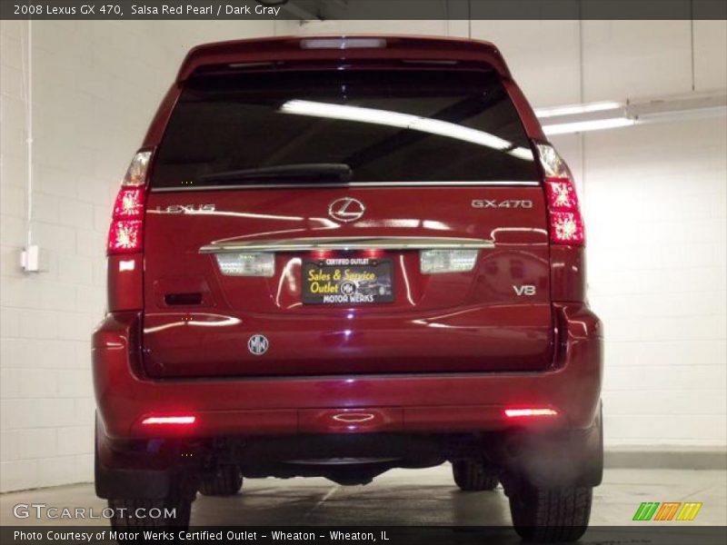 Salsa Red Pearl / Dark Gray 2008 Lexus GX 470