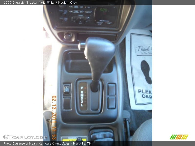  1999 Tracker 4x4 4 Speed Automatic Shifter