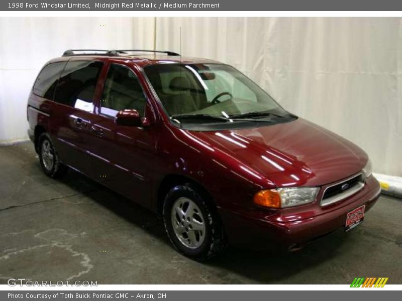 Midnight Red Metallic / Medium Parchment 1998 Ford Windstar Limited