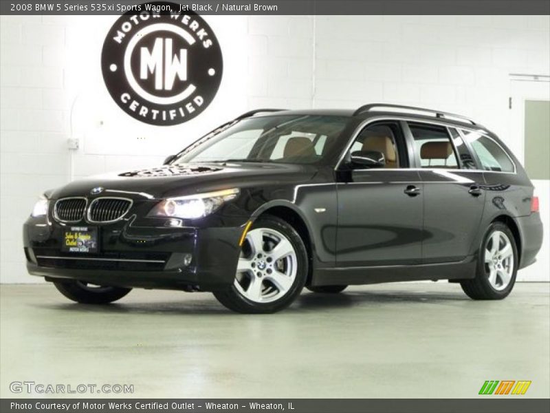Jet Black / Natural Brown 2008 BMW 5 Series 535xi Sports Wagon