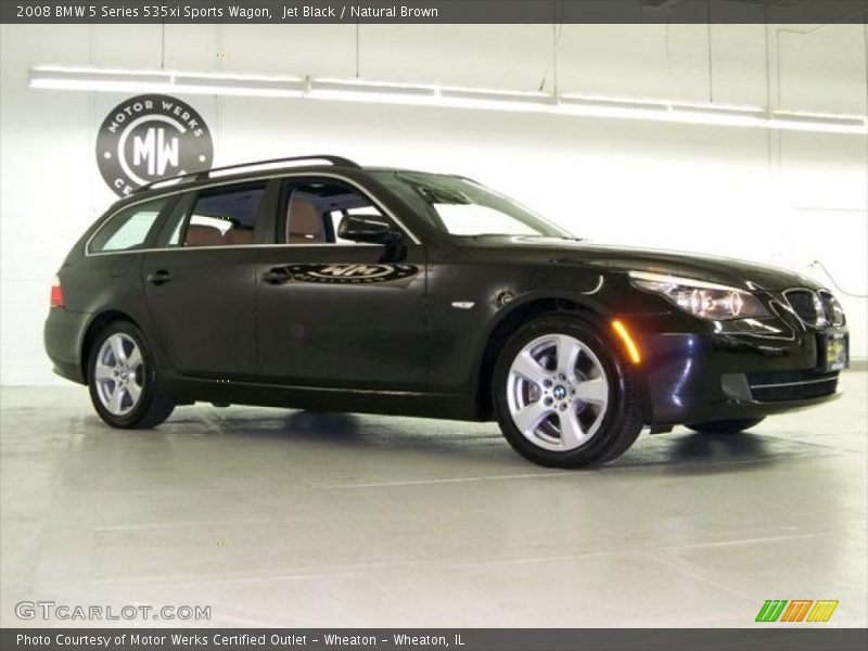 Jet Black / Natural Brown 2008 BMW 5 Series 535xi Sports Wagon