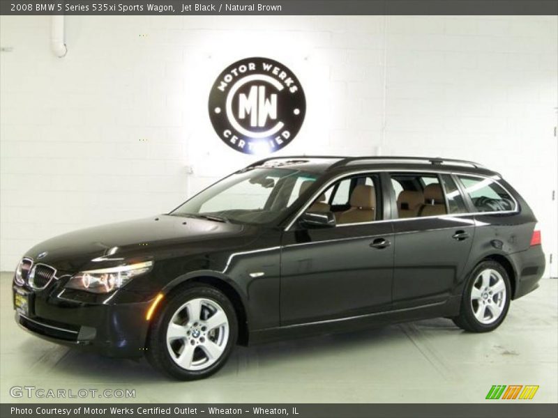 Jet Black / Natural Brown 2008 BMW 5 Series 535xi Sports Wagon