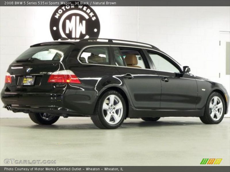 Jet Black / Natural Brown 2008 BMW 5 Series 535xi Sports Wagon