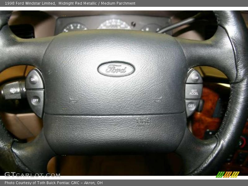 Midnight Red Metallic / Medium Parchment 1998 Ford Windstar Limited