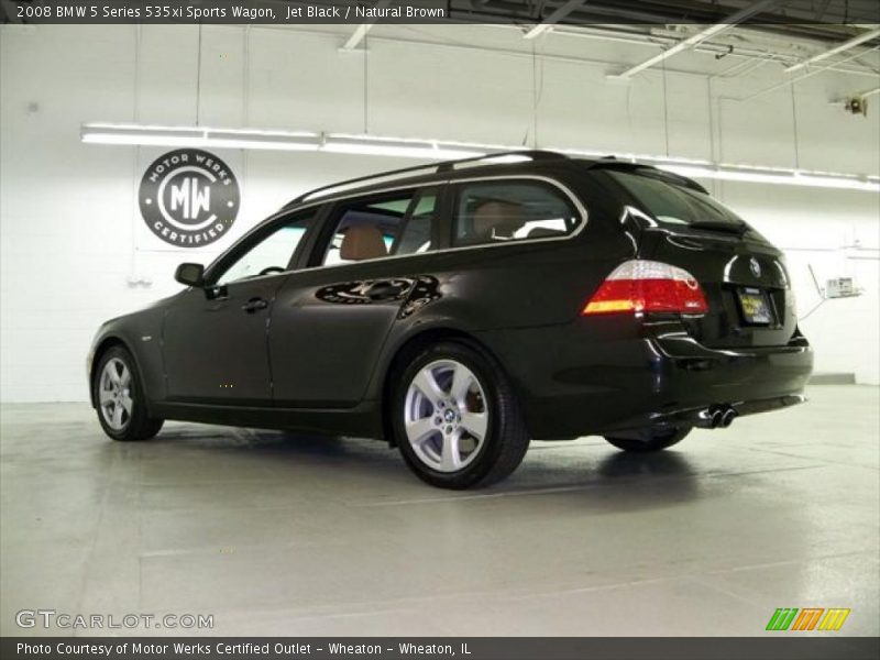 Jet Black / Natural Brown 2008 BMW 5 Series 535xi Sports Wagon