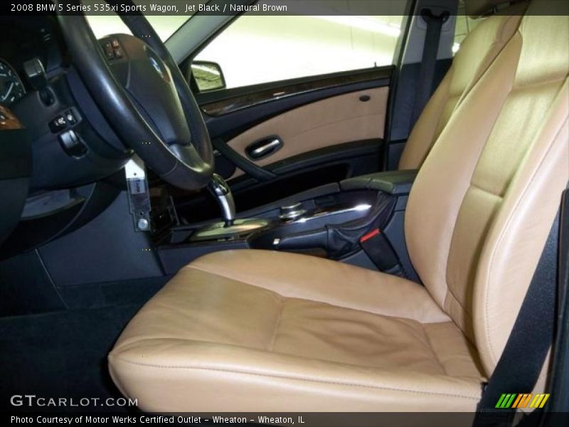 Jet Black / Natural Brown 2008 BMW 5 Series 535xi Sports Wagon