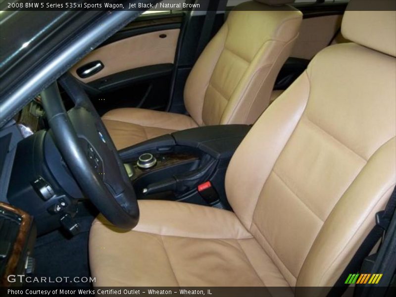 Jet Black / Natural Brown 2008 BMW 5 Series 535xi Sports Wagon