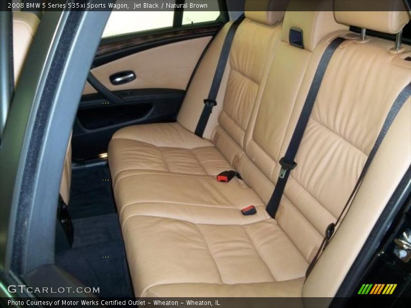 Jet Black / Natural Brown 2008 BMW 5 Series 535xi Sports Wagon