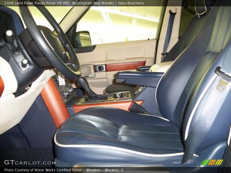 2008 Range Rover V8 HSE Navy Blue/Ivory Interior