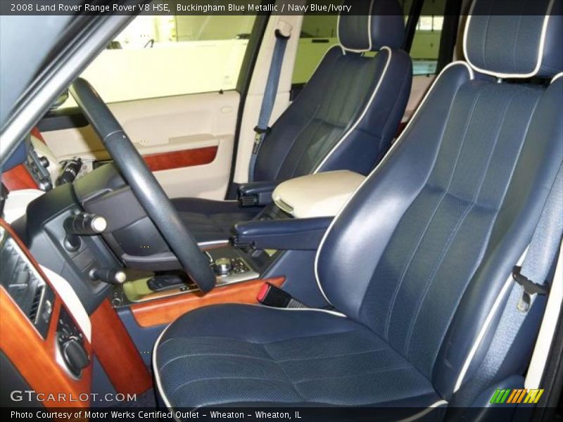  2008 Range Rover V8 HSE Navy Blue/Ivory Interior