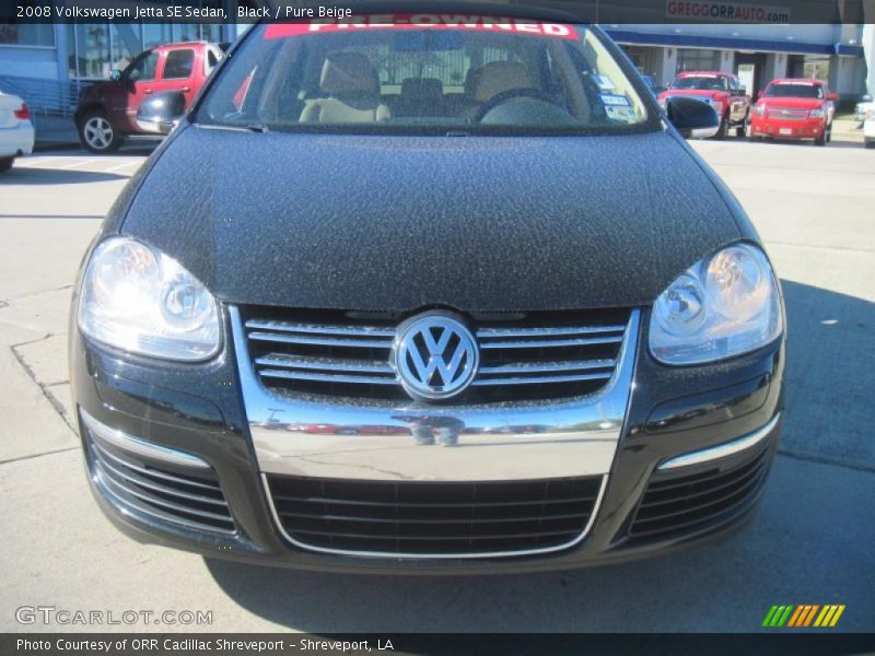 Black / Pure Beige 2008 Volkswagen Jetta SE Sedan
