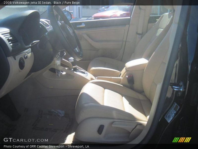 Black / Pure Beige 2008 Volkswagen Jetta SE Sedan
