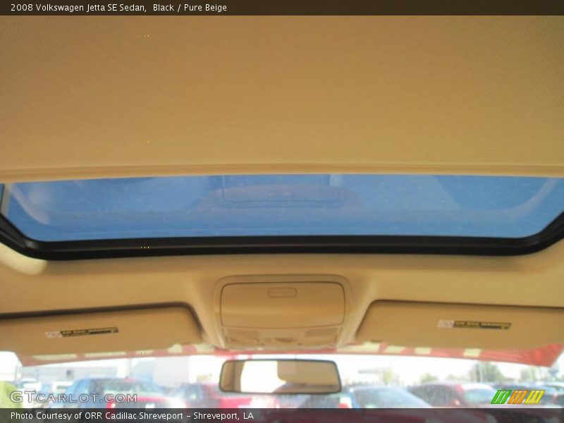 Black / Pure Beige 2008 Volkswagen Jetta SE Sedan
