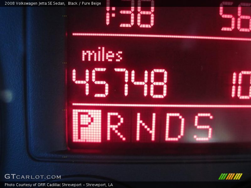 Black / Pure Beige 2008 Volkswagen Jetta SE Sedan
