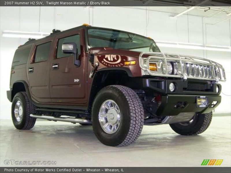 Twilight Maroon Metallic / Ebony Black 2007 Hummer H2 SUV
