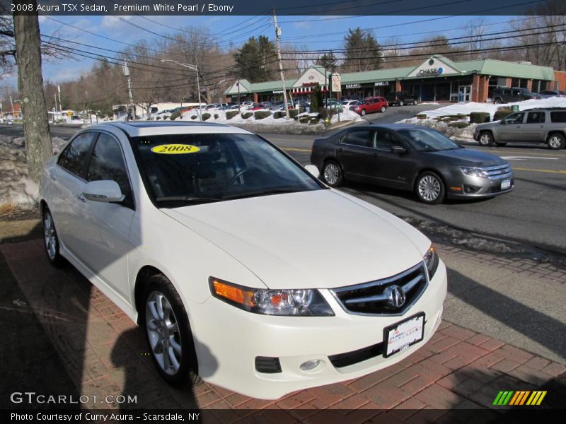 Premium White Pearl / Ebony 2008 Acura TSX Sedan