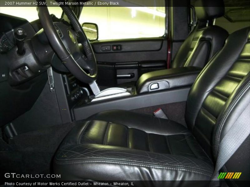  2007 H2 SUV Ebony Black Interior