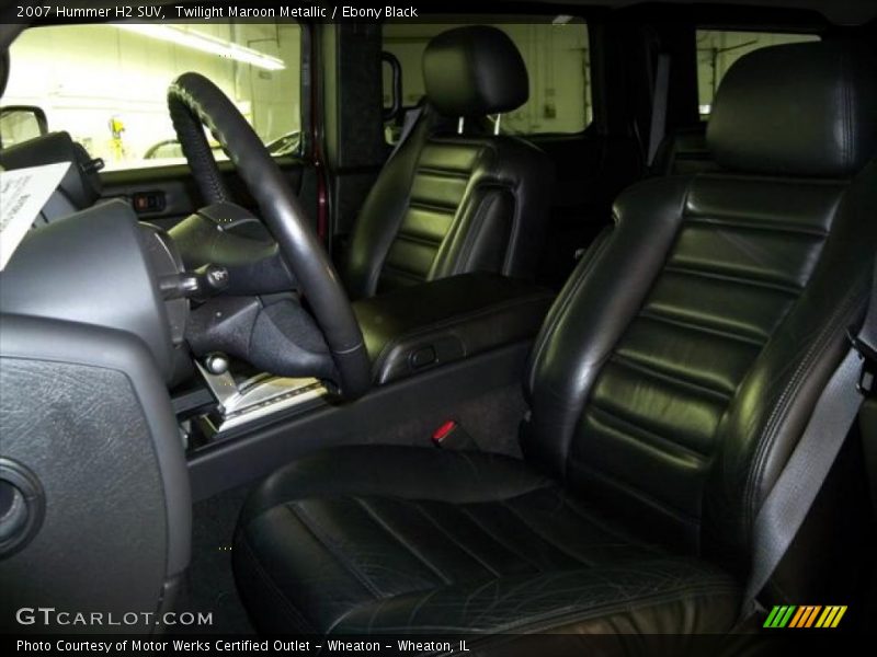  2007 H2 SUV Ebony Black Interior