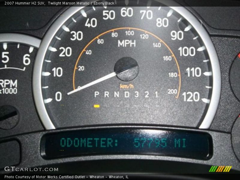 Twilight Maroon Metallic / Ebony Black 2007 Hummer H2 SUV