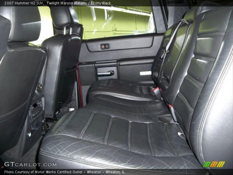  2007 H2 SUV Ebony Black Interior