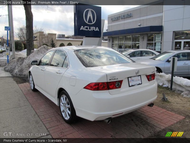 Premium White Pearl / Ebony 2008 Acura TSX Sedan