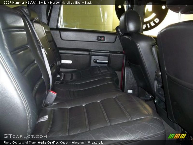  2007 H2 SUV Ebony Black Interior