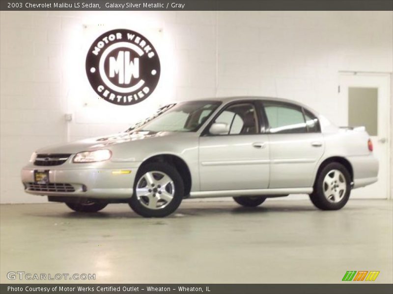 Galaxy Silver Metallic / Gray 2003 Chevrolet Malibu LS Sedan