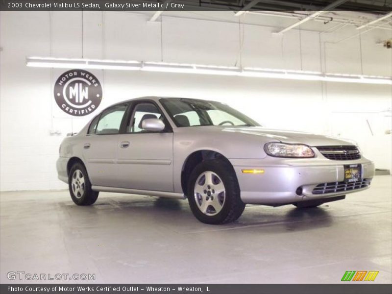Galaxy Silver Metallic / Gray 2003 Chevrolet Malibu LS Sedan
