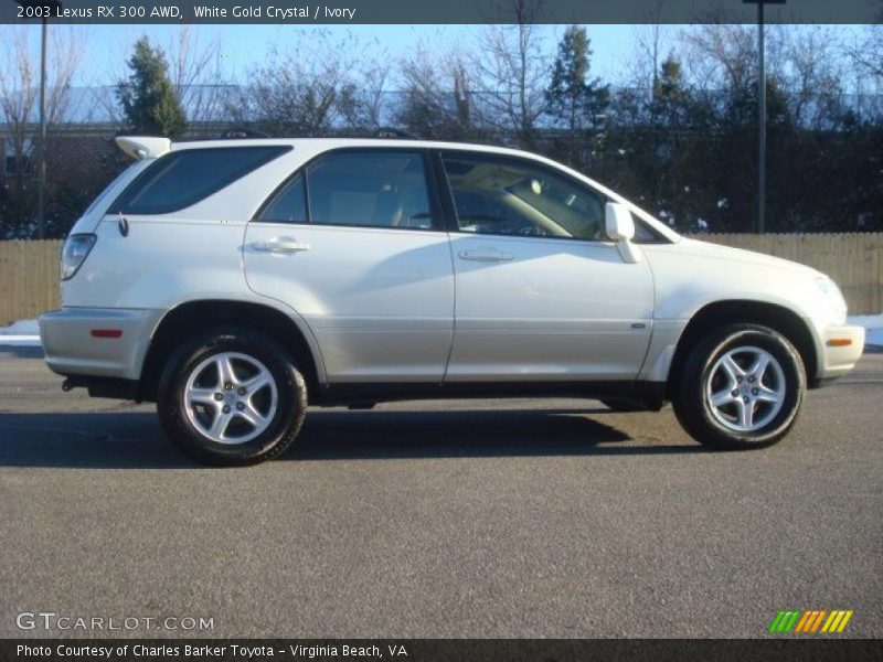 White Gold Crystal / Ivory 2003 Lexus RX 300 AWD