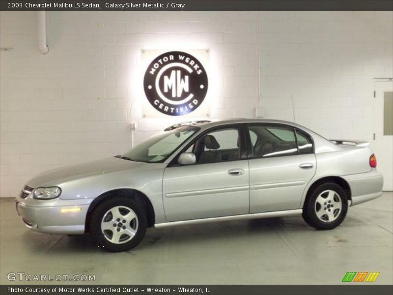 Galaxy Silver Metallic / Gray 2003 Chevrolet Malibu LS Sedan