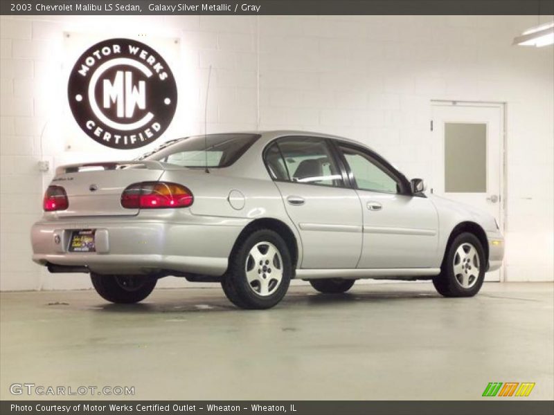 Galaxy Silver Metallic / Gray 2003 Chevrolet Malibu LS Sedan
