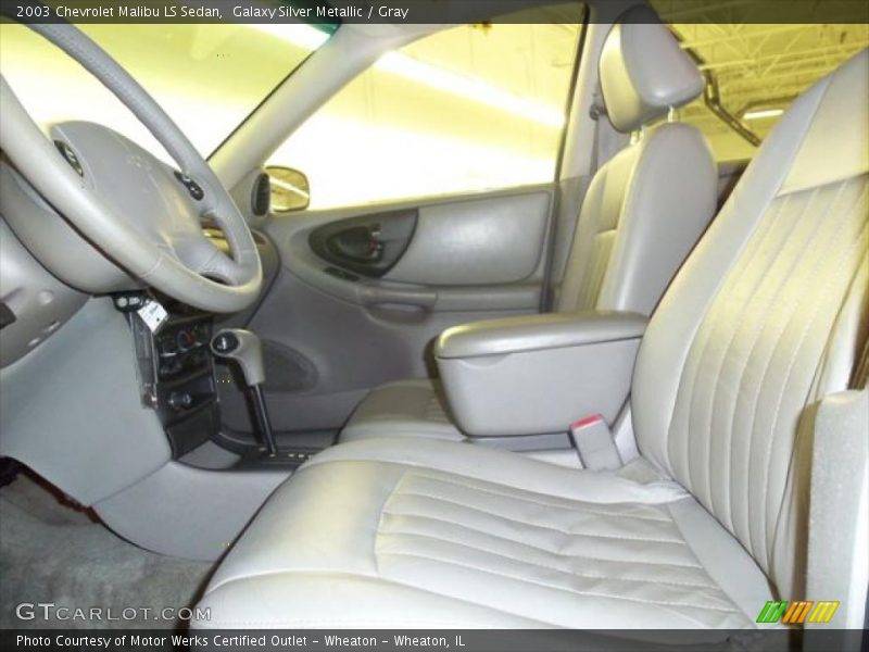 Galaxy Silver Metallic / Gray 2003 Chevrolet Malibu LS Sedan