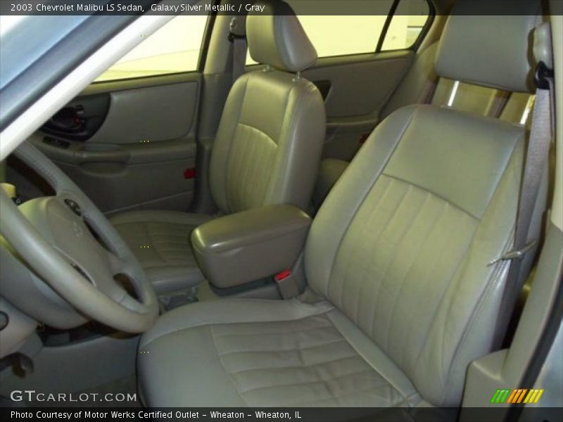 Galaxy Silver Metallic / Gray 2003 Chevrolet Malibu LS Sedan