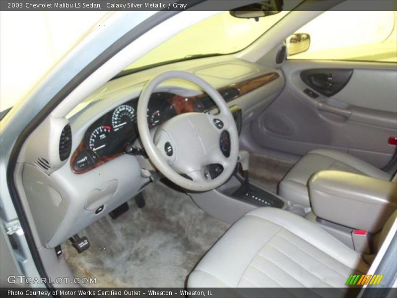 Galaxy Silver Metallic / Gray 2003 Chevrolet Malibu LS Sedan