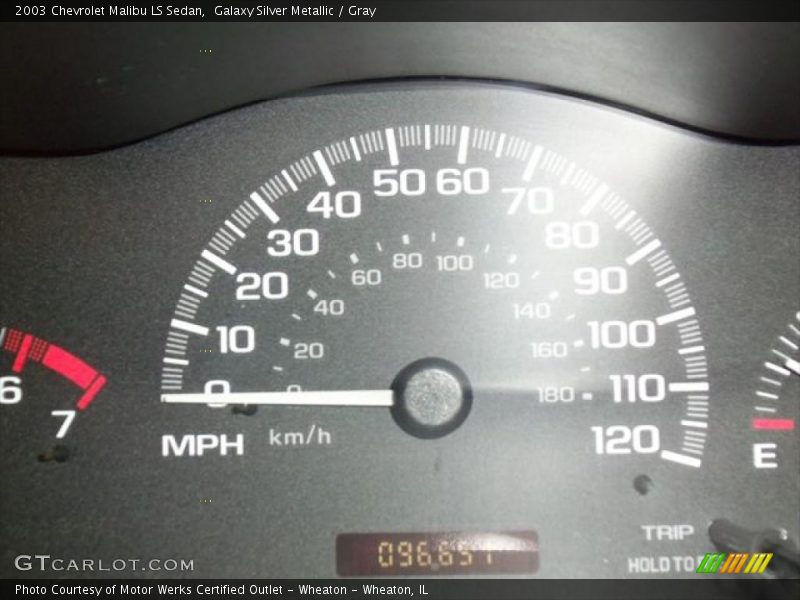 Galaxy Silver Metallic / Gray 2003 Chevrolet Malibu LS Sedan