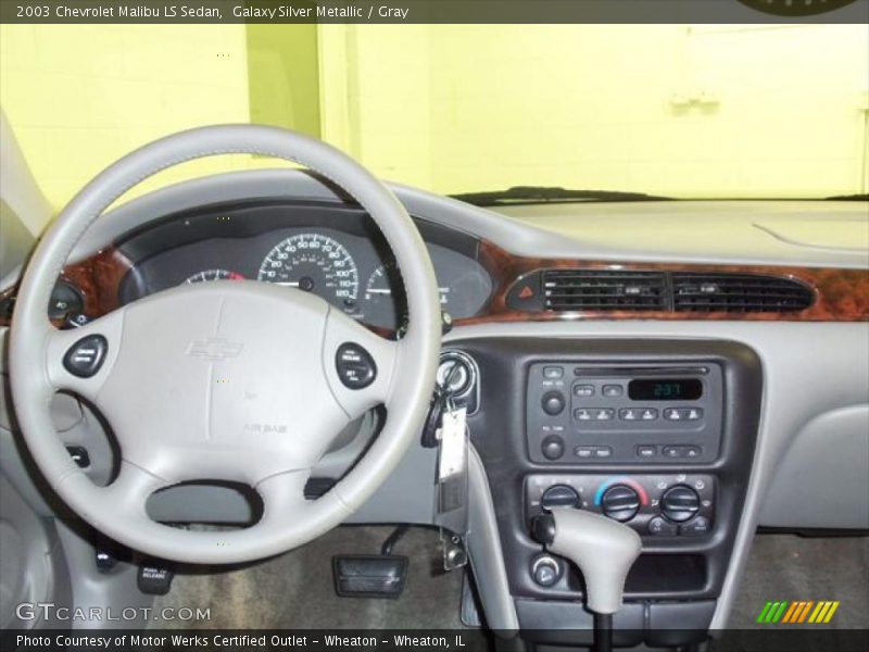 Galaxy Silver Metallic / Gray 2003 Chevrolet Malibu LS Sedan