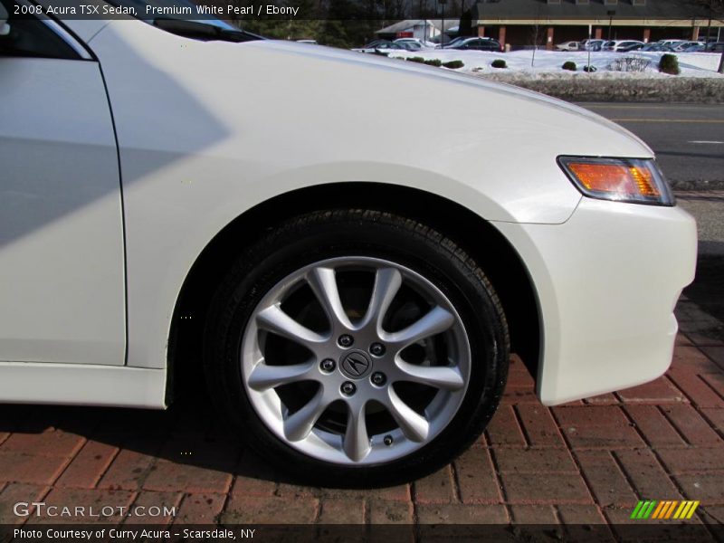 Premium White Pearl / Ebony 2008 Acura TSX Sedan