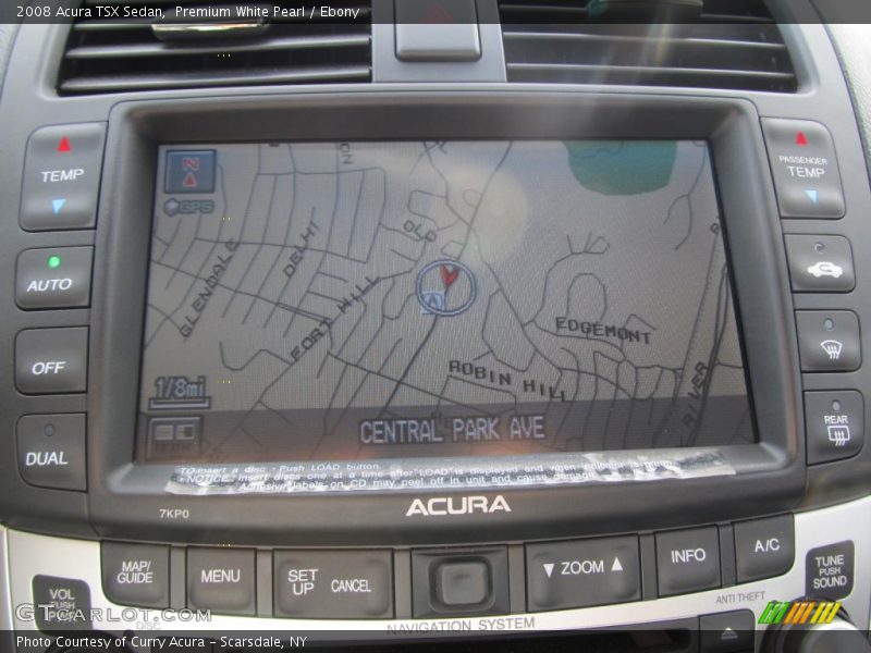 Premium White Pearl / Ebony 2008 Acura TSX Sedan