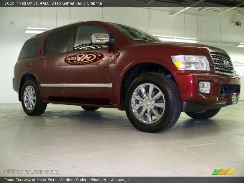 Deep Garnet Red / Graphite 2010 Infiniti QX 56 4WD