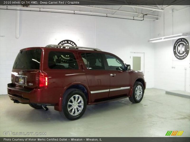 Deep Garnet Red / Graphite 2010 Infiniti QX 56 4WD