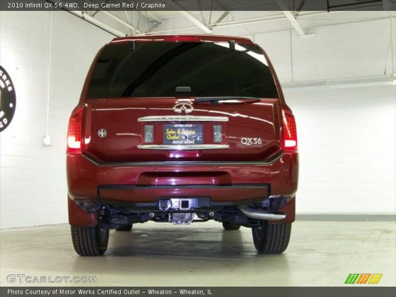 Deep Garnet Red / Graphite 2010 Infiniti QX 56 4WD