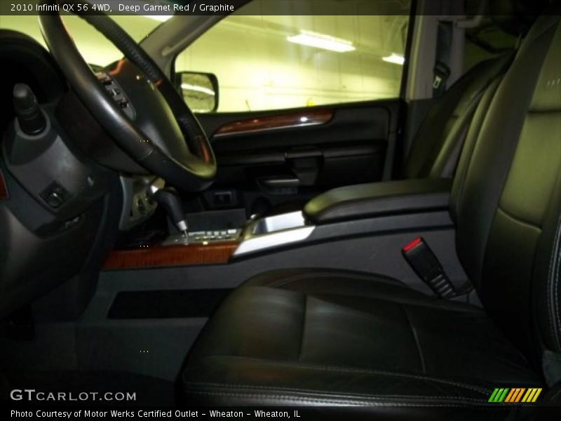 Deep Garnet Red / Graphite 2010 Infiniti QX 56 4WD