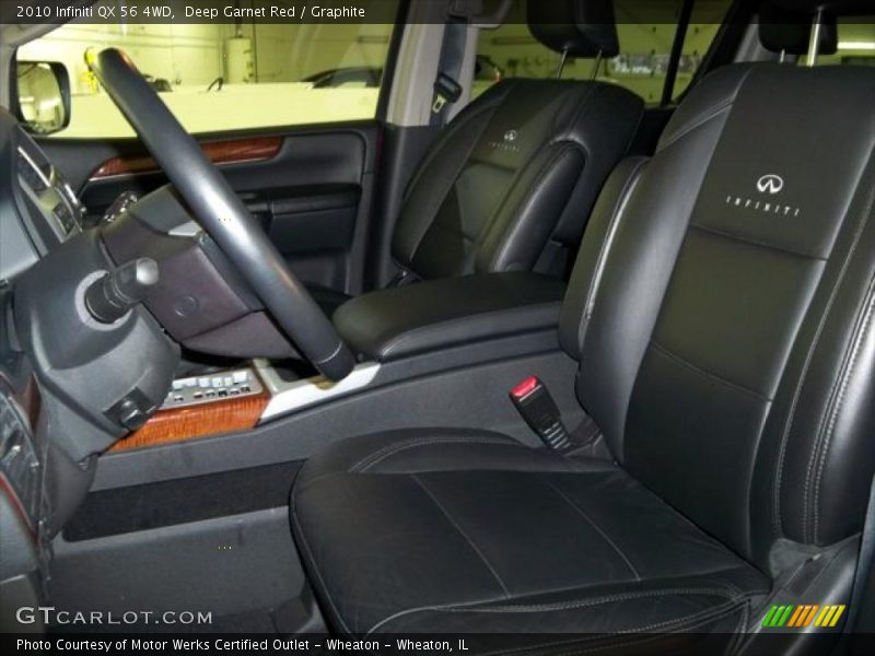 Deep Garnet Red / Graphite 2010 Infiniti QX 56 4WD