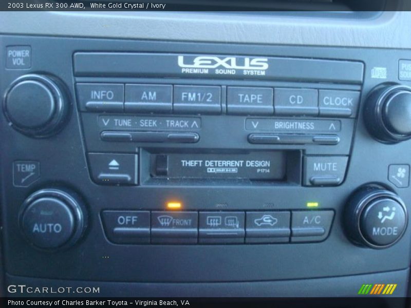 White Gold Crystal / Ivory 2003 Lexus RX 300 AWD