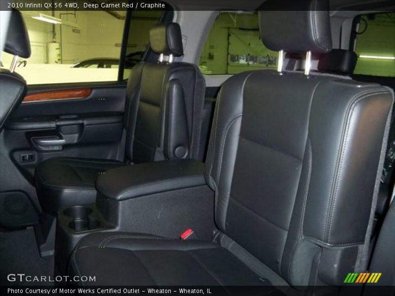 Deep Garnet Red / Graphite 2010 Infiniti QX 56 4WD
