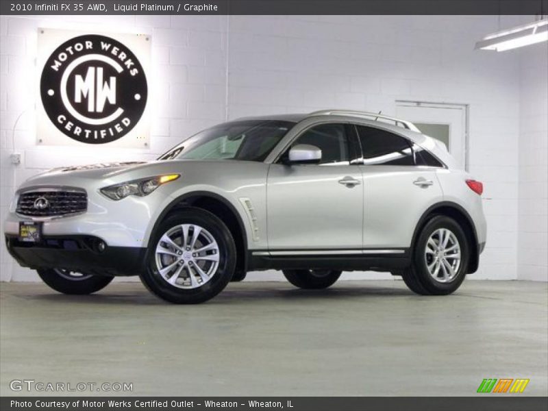 Liquid Platinum / Graphite 2010 Infiniti FX 35 AWD