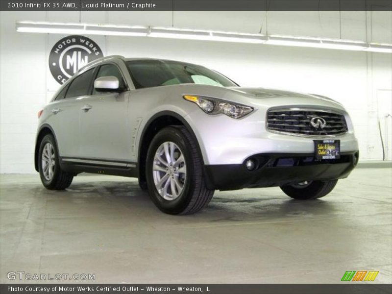 Liquid Platinum / Graphite 2010 Infiniti FX 35 AWD