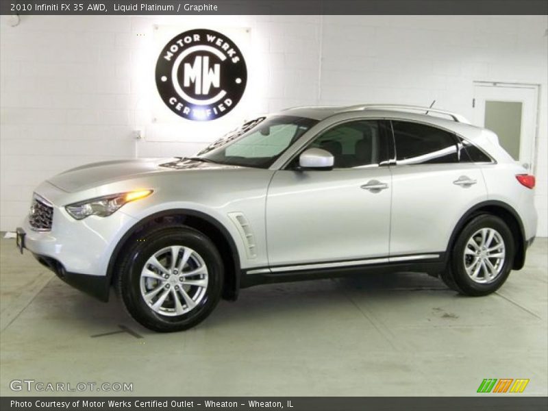 Liquid Platinum / Graphite 2010 Infiniti FX 35 AWD