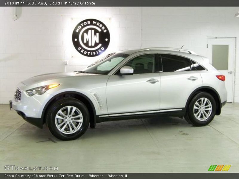 Liquid Platinum / Graphite 2010 Infiniti FX 35 AWD
